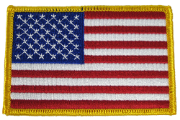 Picture of American Flag Emblem: 3" x 3 1/2"